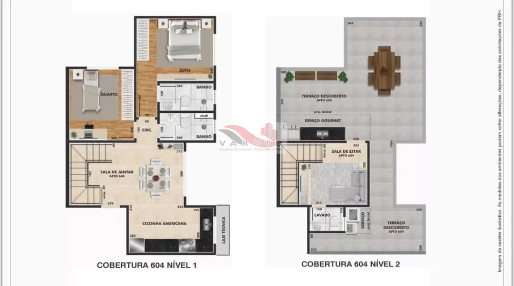 Cobertura, 2 quartos, 45 m² - Foto 3