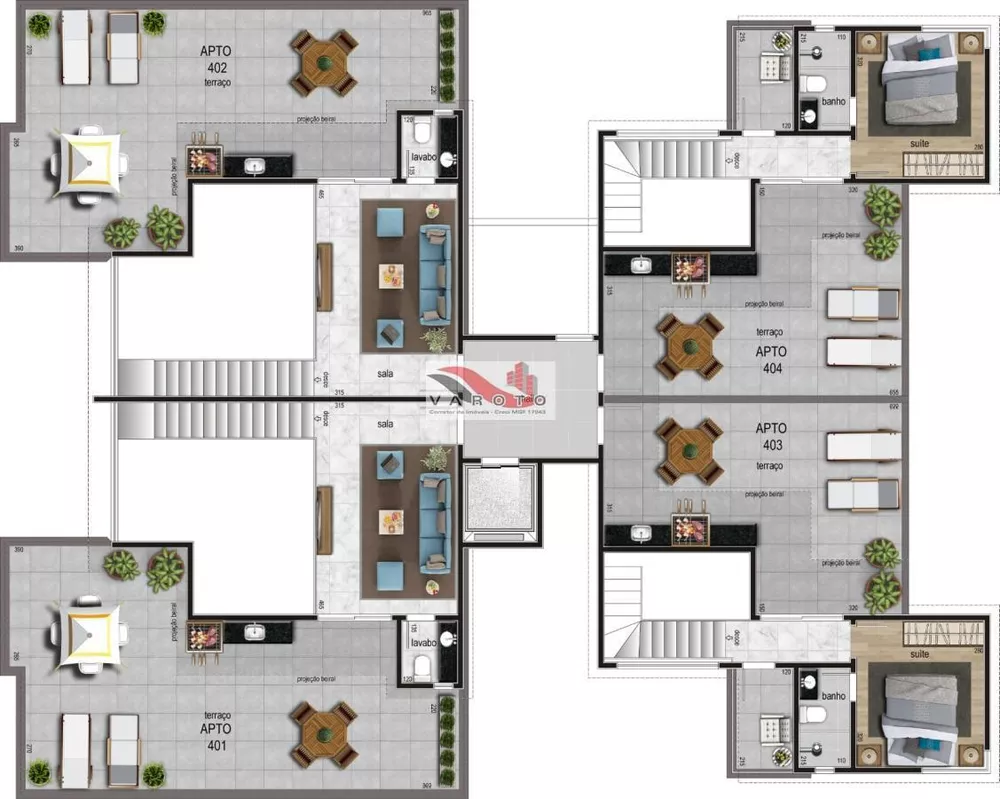 Cobertura, 3 quartos, 42 m² - Foto 1