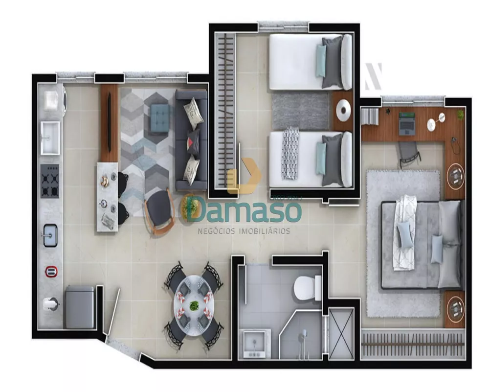 Apartamento, 2 quartos, 49 m² - Foto 4