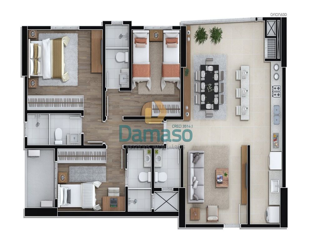 Apartamento à venda com 3 quartos, 108m² - Foto 7