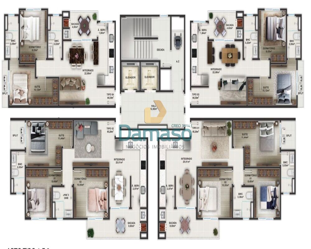 Apartamento, 2 quartos, 64 m² - Foto 7