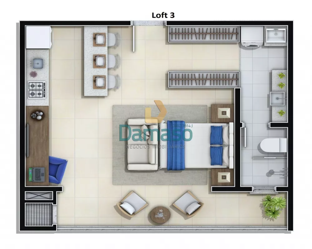 Apartamento, 1 quarto, 45 m² - Foto 4
