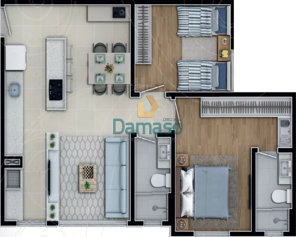 Apartamento, 2 quartos, 63 m² - Foto 7