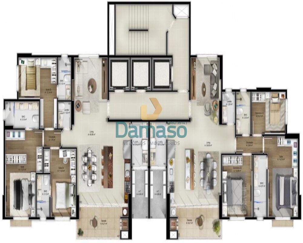 Apartamento, 3 quartos, 132 m² - Foto 1