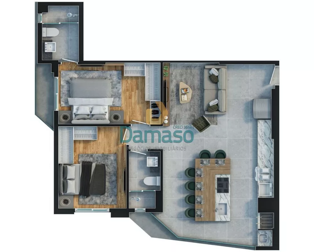 Apartamento, 2 quartos, 78 m² - Foto 4