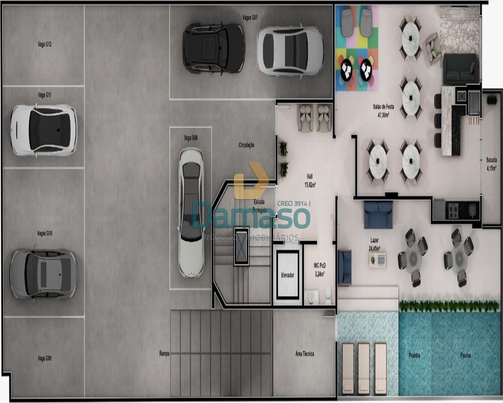 Cobertura, 3 quartos, 152 m² - Foto 4