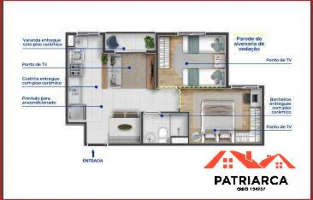 Apartamento, 2 quartos, 44 m² - Foto 10