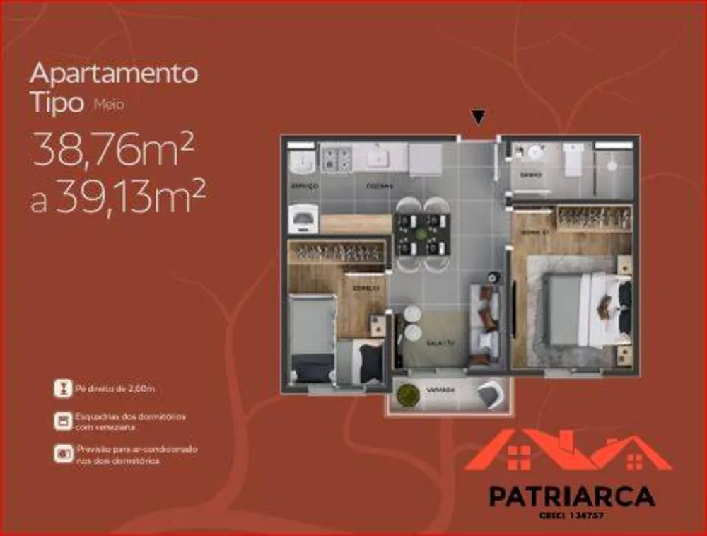 Apartamento, 2 quartos, 40 m² - Foto 15