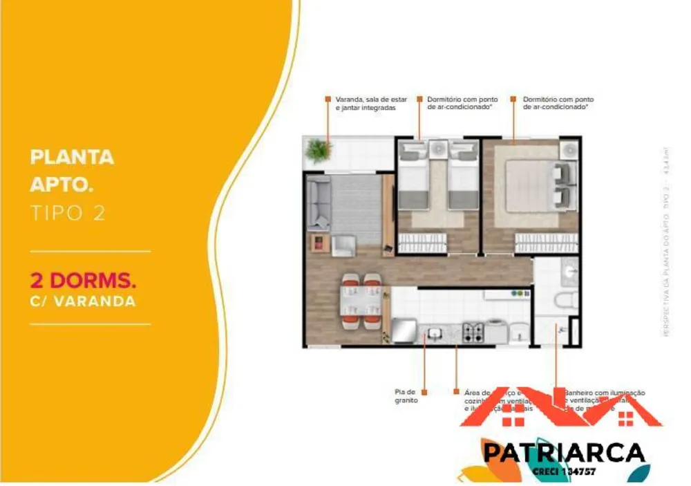 Apartamento, 2 quartos, 41 m² - Foto 13