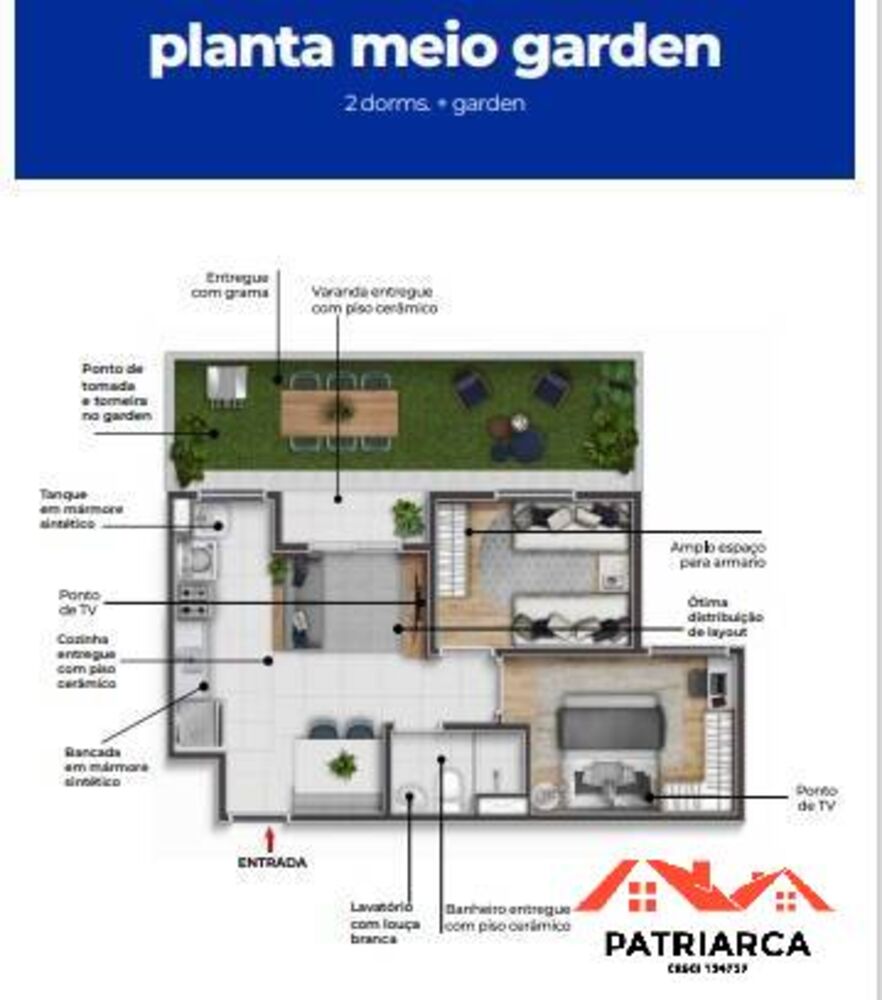 Apartamento, 2 quartos, 40 m² - Foto 3