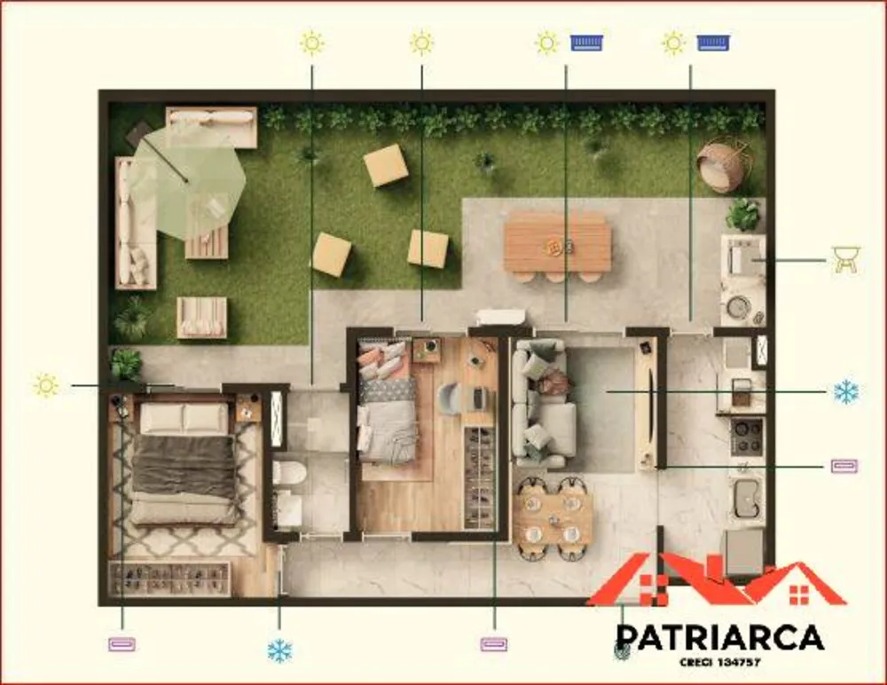 Apartamento, 2 quartos, 51 m² - Foto 11