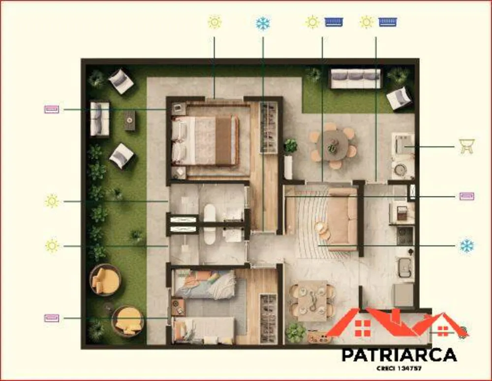 Apartamento, 2 quartos, 51 m² - Foto 10