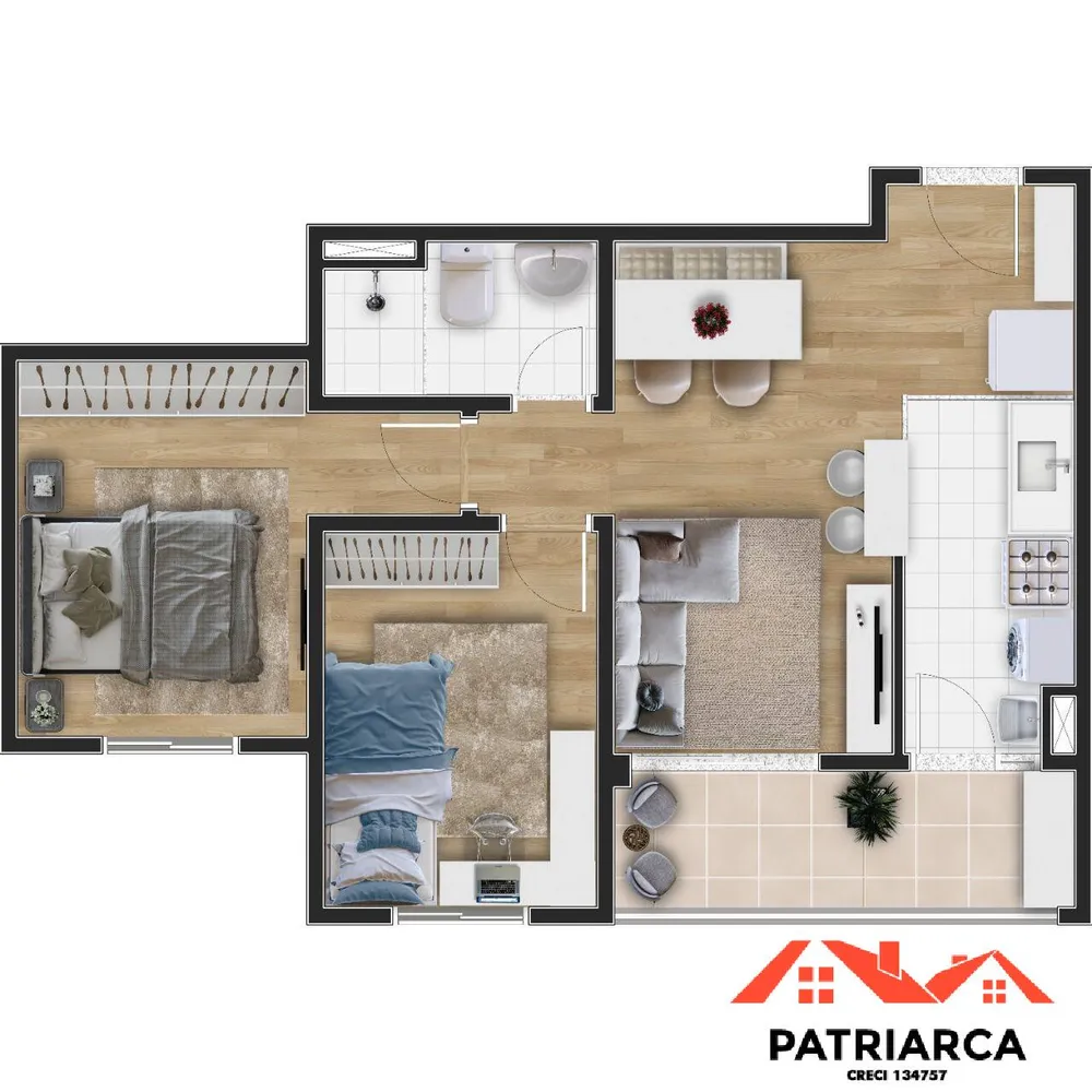 Apartamento, 2 quartos, 51 m² - Foto 5