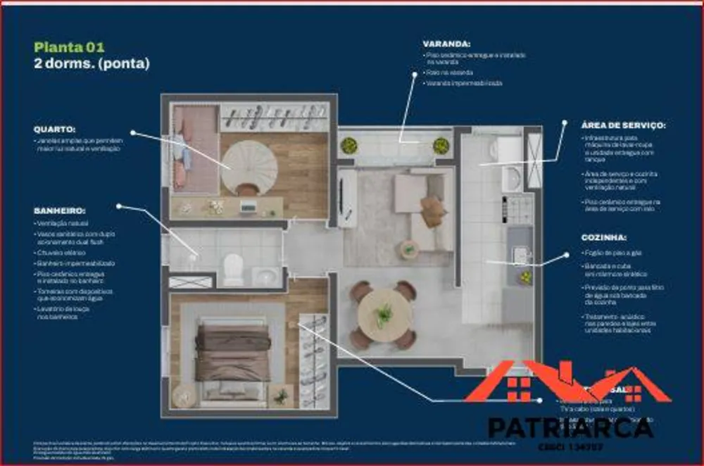 Apartamento, 2 quartos, 50 m² - Foto 12