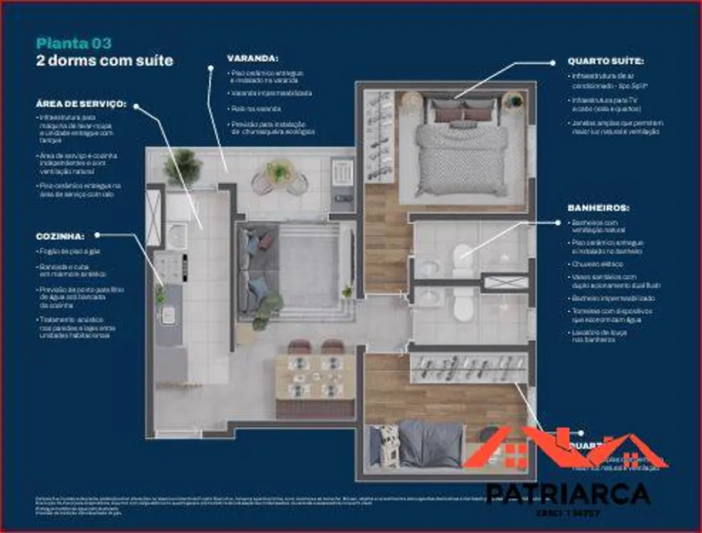 Apartamento, 2 quartos, 50 m² - Foto 11
