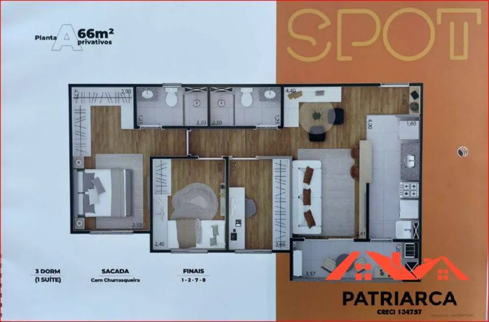 Apartamento, 2 quartos, 66 m² - Foto 12