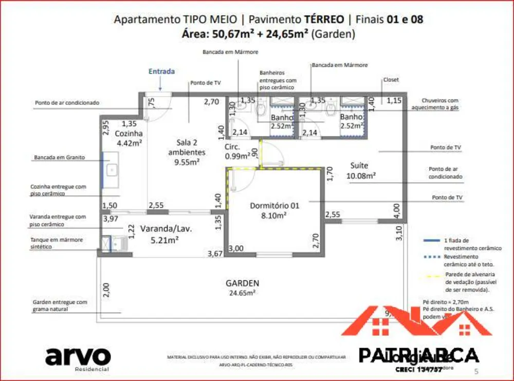 Apartamento, 2 quartos, 50 m² - Foto 9