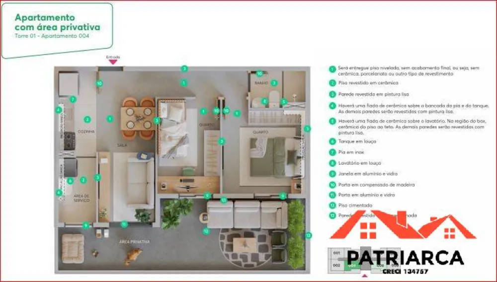 Apartamento, 2 quartos, 44 m² - Foto 8