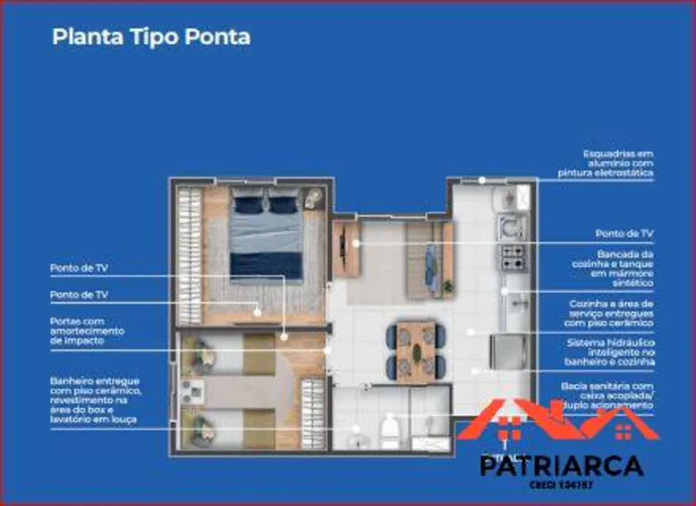Apartamento, 2 quartos, 37 m² - Foto 16