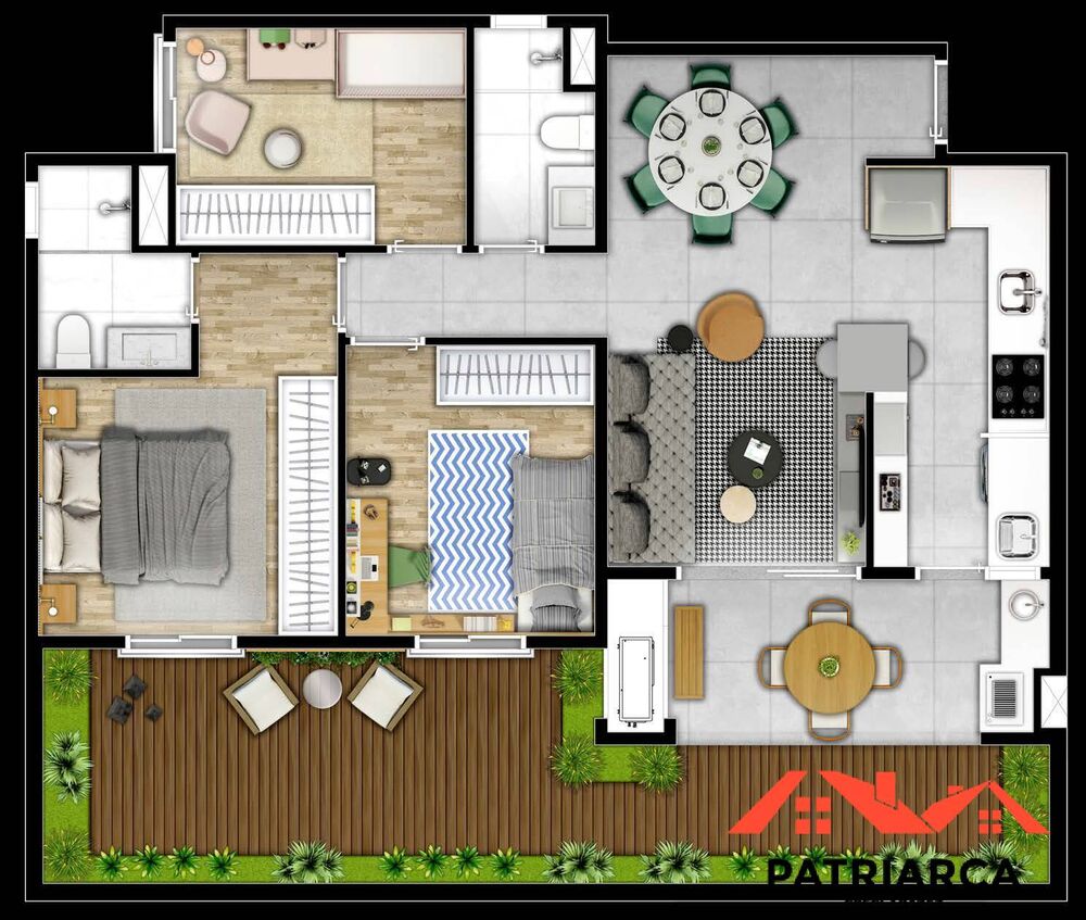 Apartamento, 2 quartos, 76 m² - Foto 1