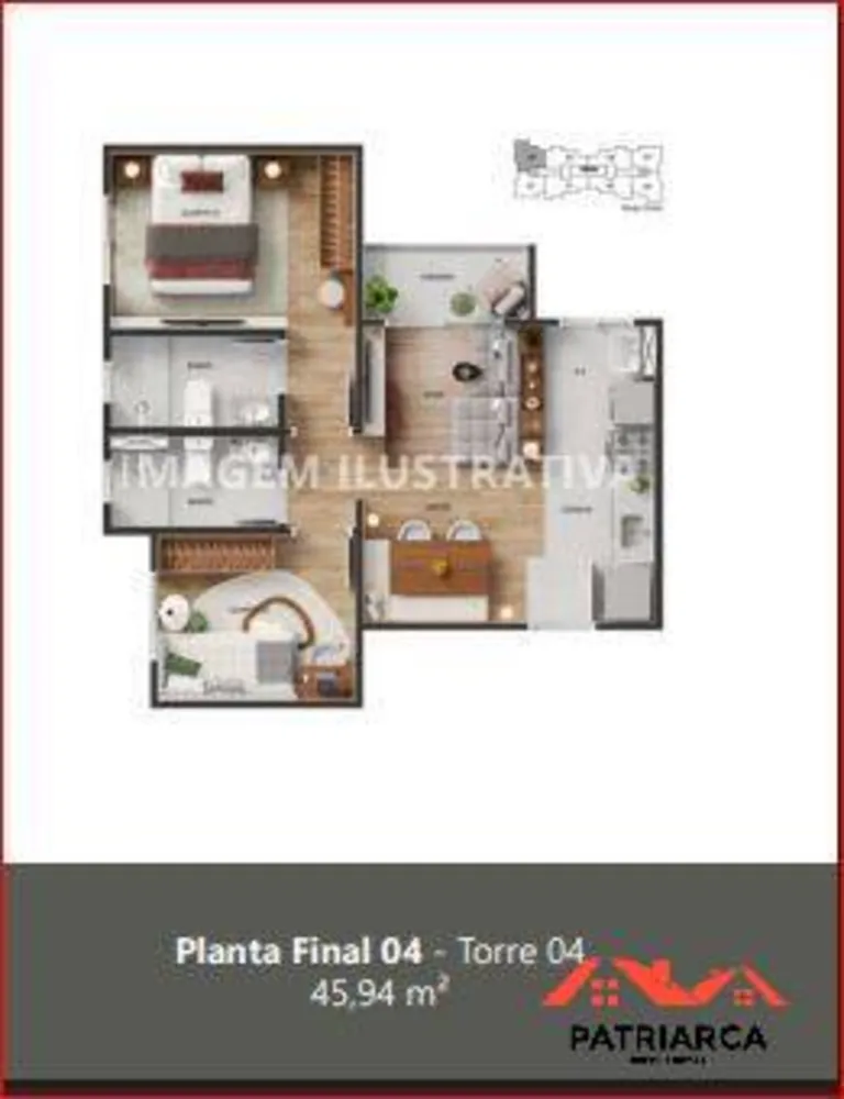 Apartamento, 2 quartos, 45 m² - Foto 11