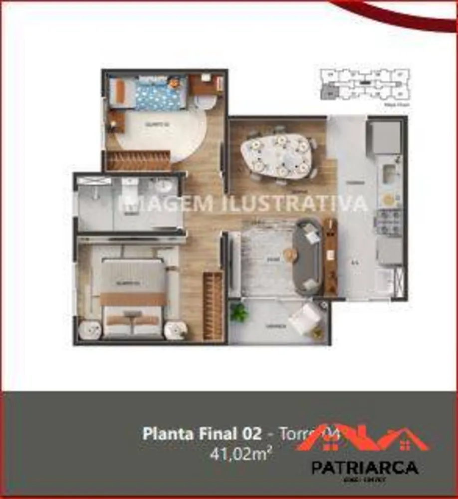 Apartamento, 2 quartos, 45 m² - Foto 8