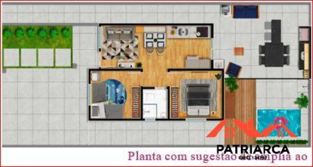 Casa, 2 quartos, 42 m² - Foto 7
