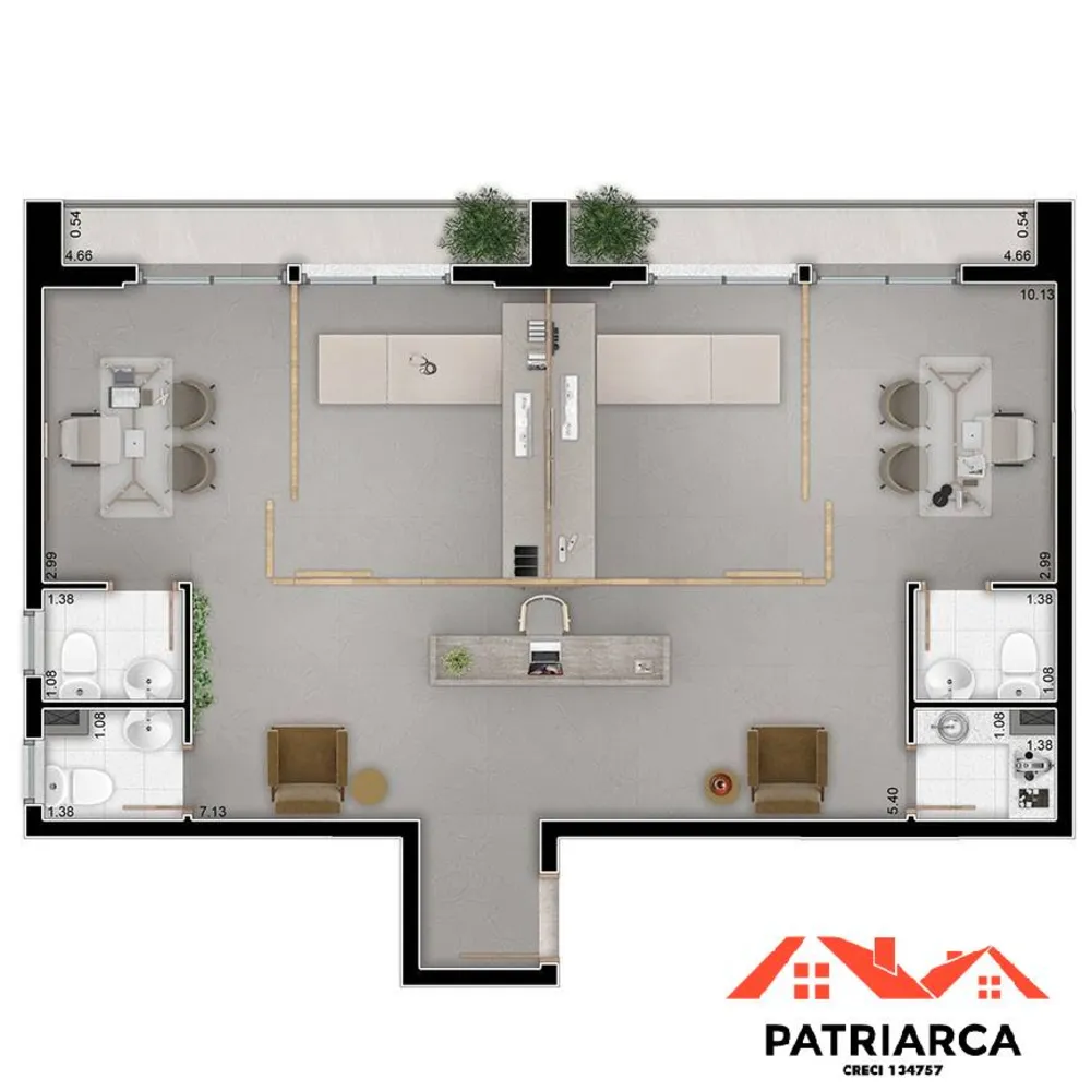 Sala-Conjunto, 32 m² - Foto 3