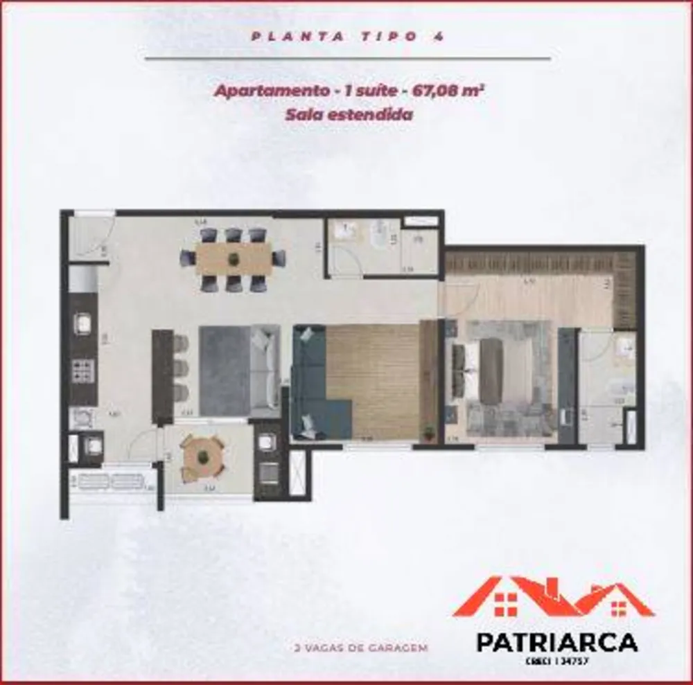 Apartamento, 2 quartos, 77 m² - Foto 9