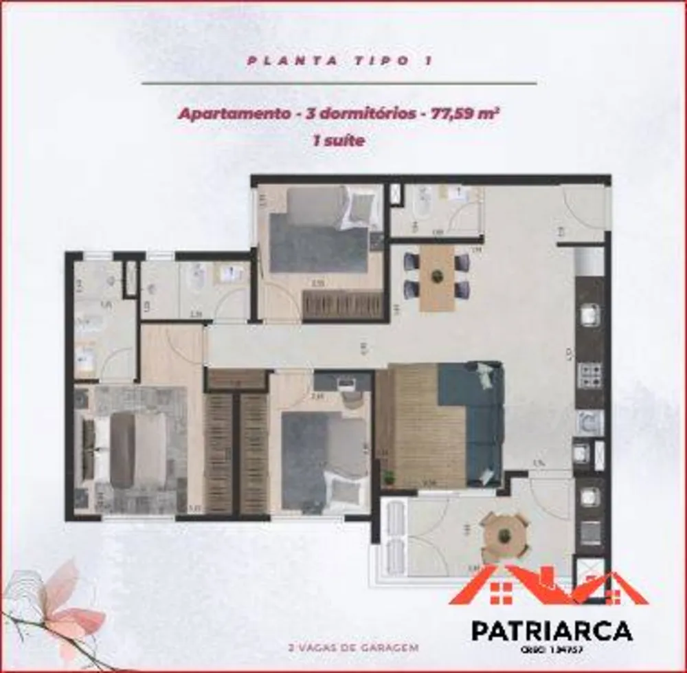 Apartamento, 2 quartos, 77 m² - Foto 12