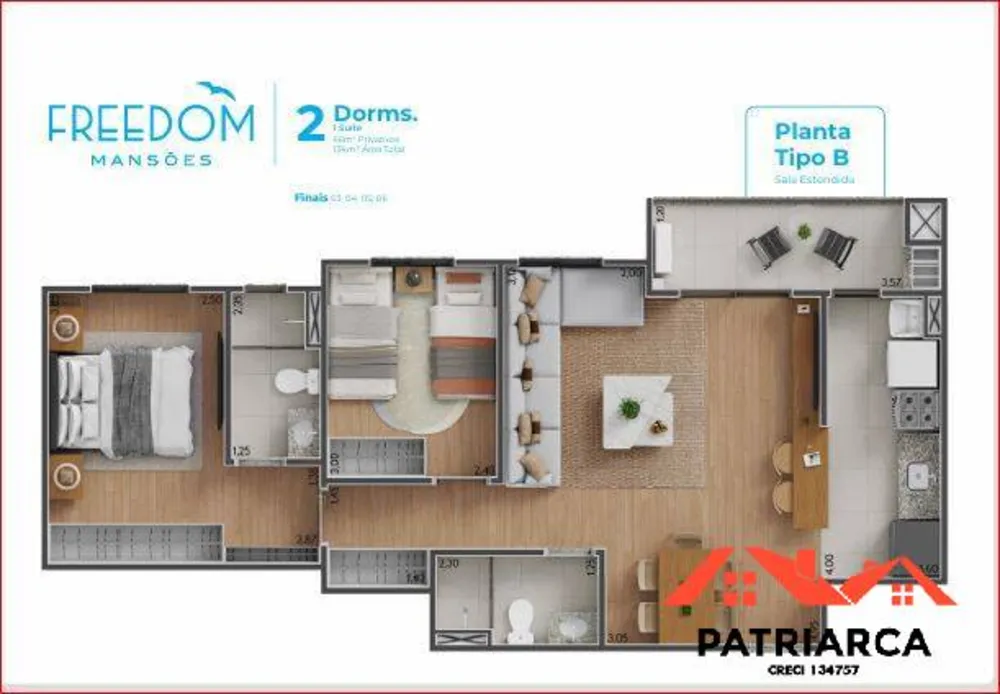 Apartamento, 2 quartos, 66 m² - Foto 14