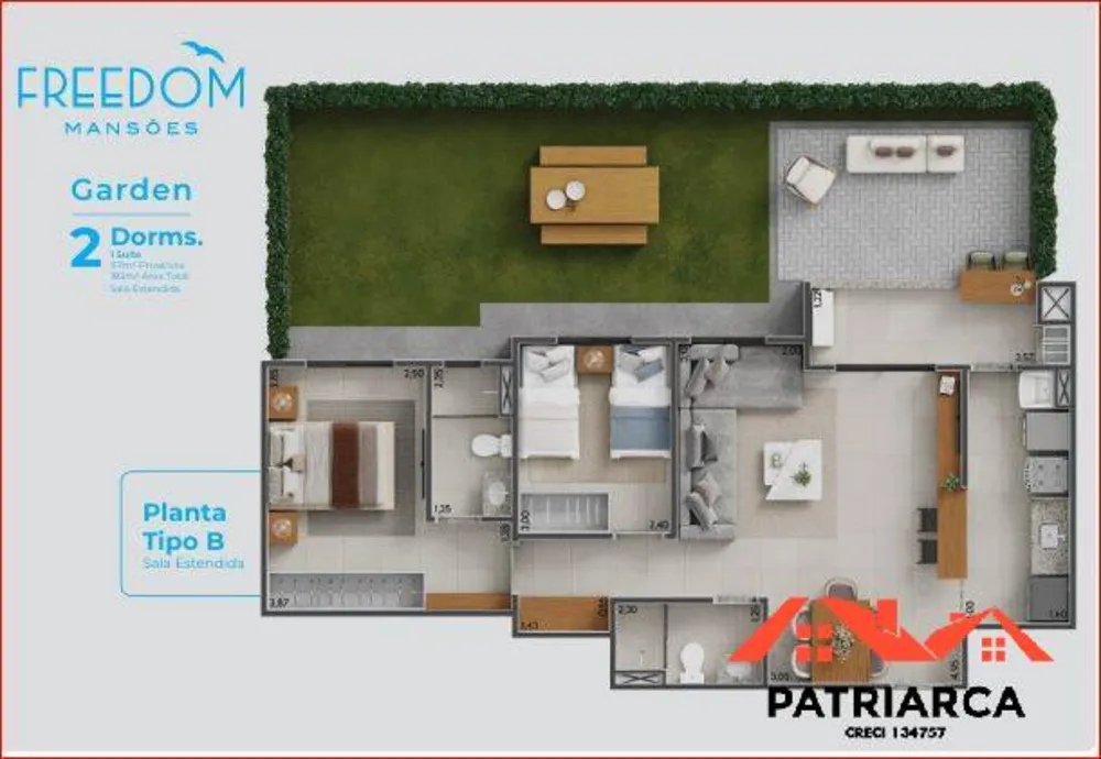 Apartamento, 2 quartos, 66 m² - Foto 6