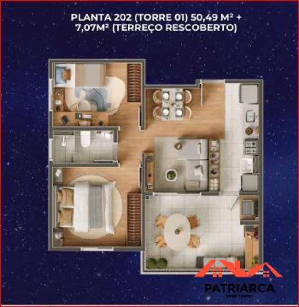 Apartamento, 2 quartos, 57 m² - Foto 9
