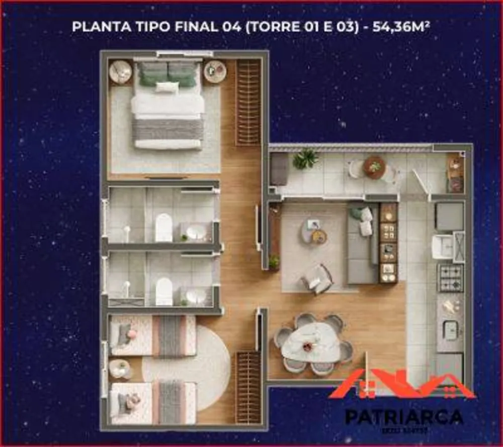 Apartamento, 2 quartos, 57 m² - Foto 11