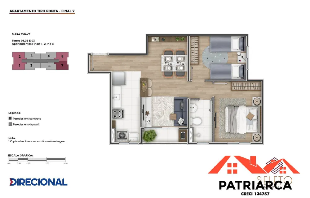 Apartamento, 2 quartos, 50 m² - Foto 11