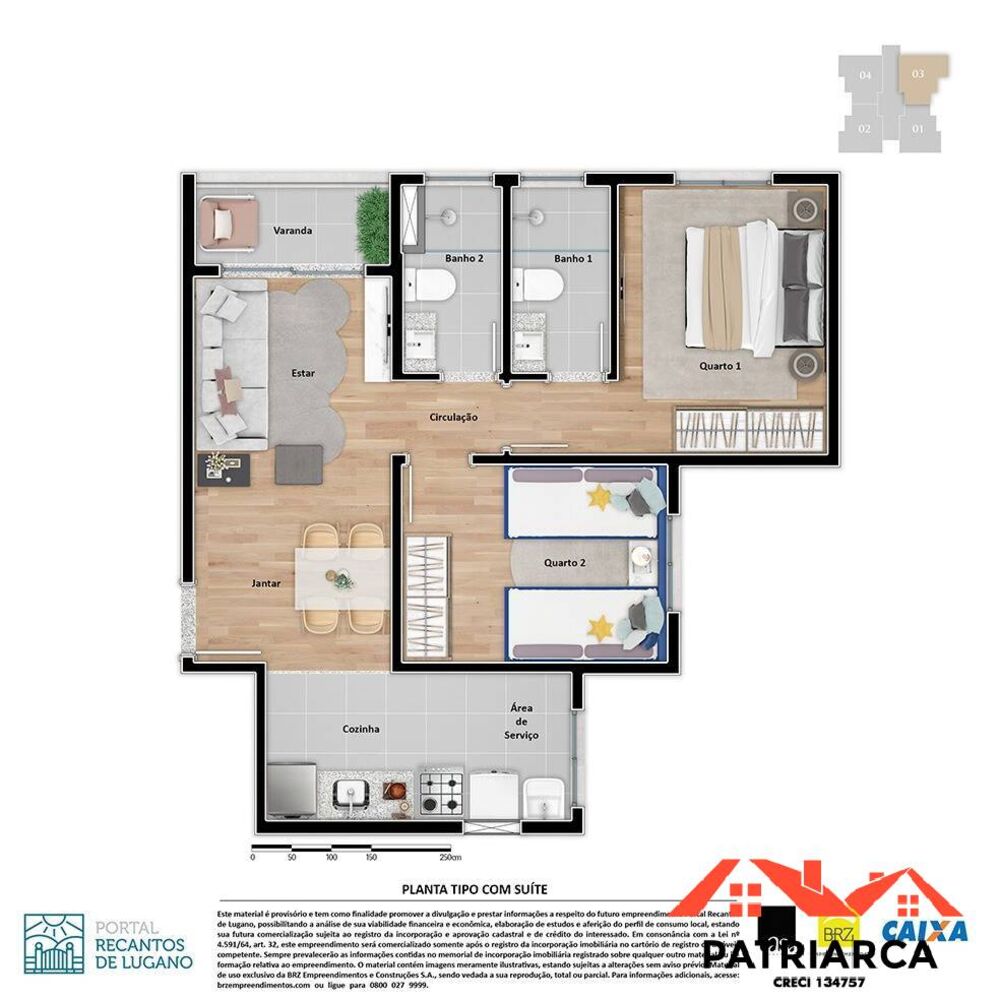 Apartamento à venda com 2 quartos, 58m² - Foto 9