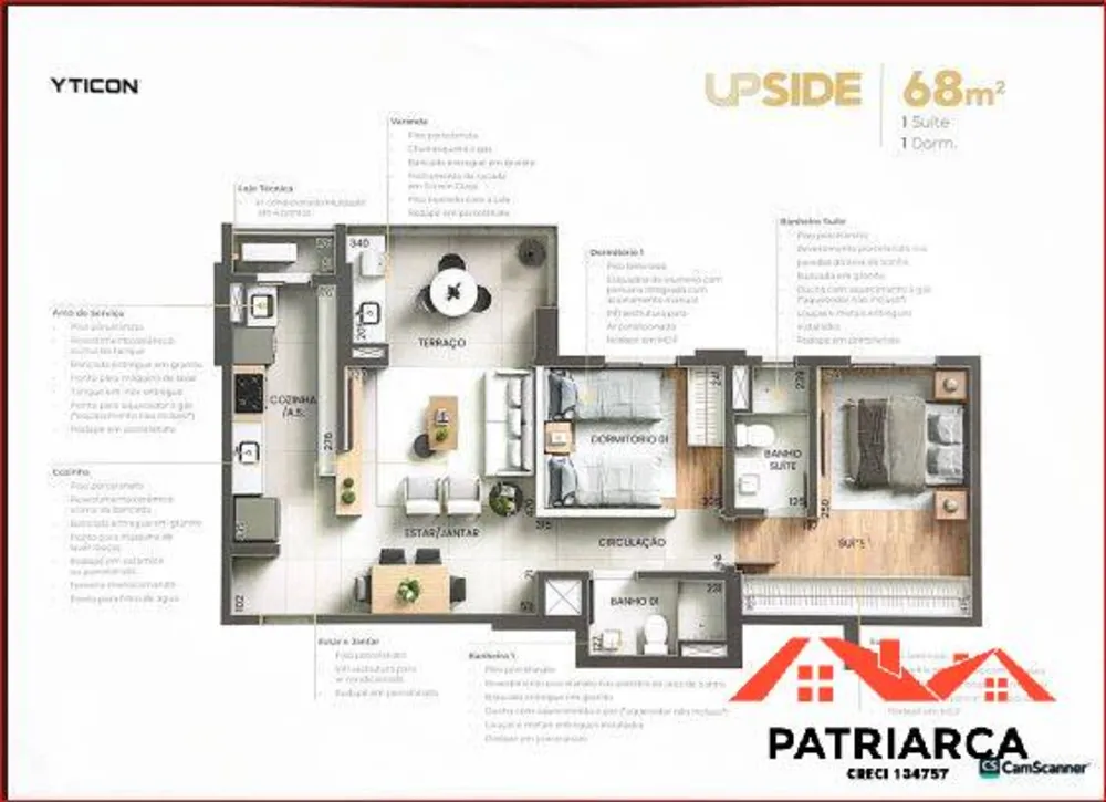 Apartamento, 2 quartos, 68 m² - Foto 10