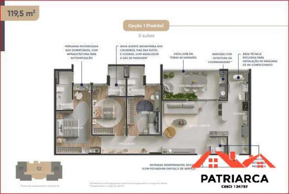 Apartamento, 3 quartos, 108 m² - Foto 5