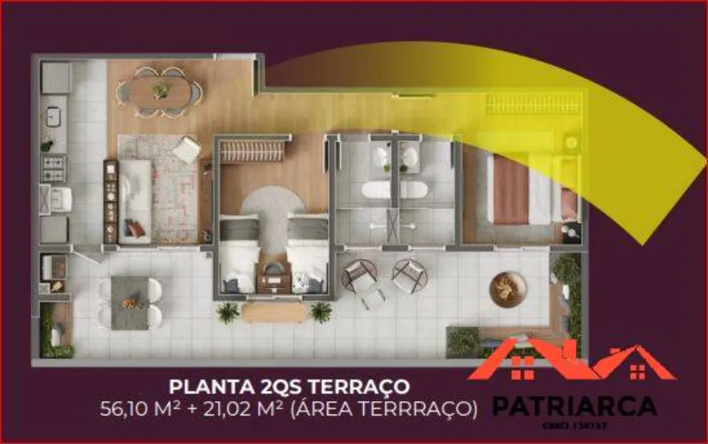 Apartamento, 2 quartos, 65 m² - Foto 2