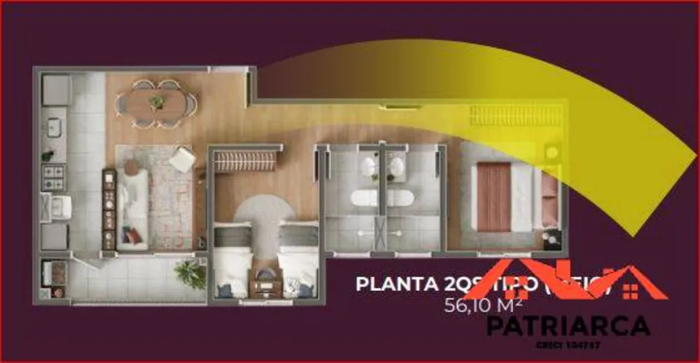 Apartamento, 2 quartos, 65 m² - Foto 3