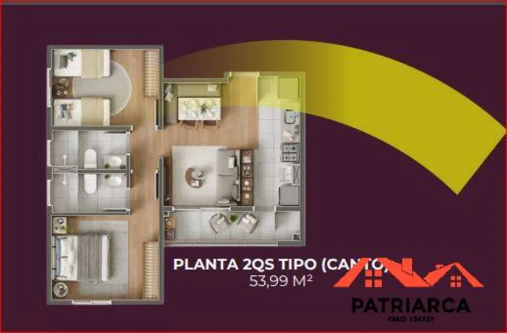 Apartamento, 2 quartos, 65 m² - Foto 1