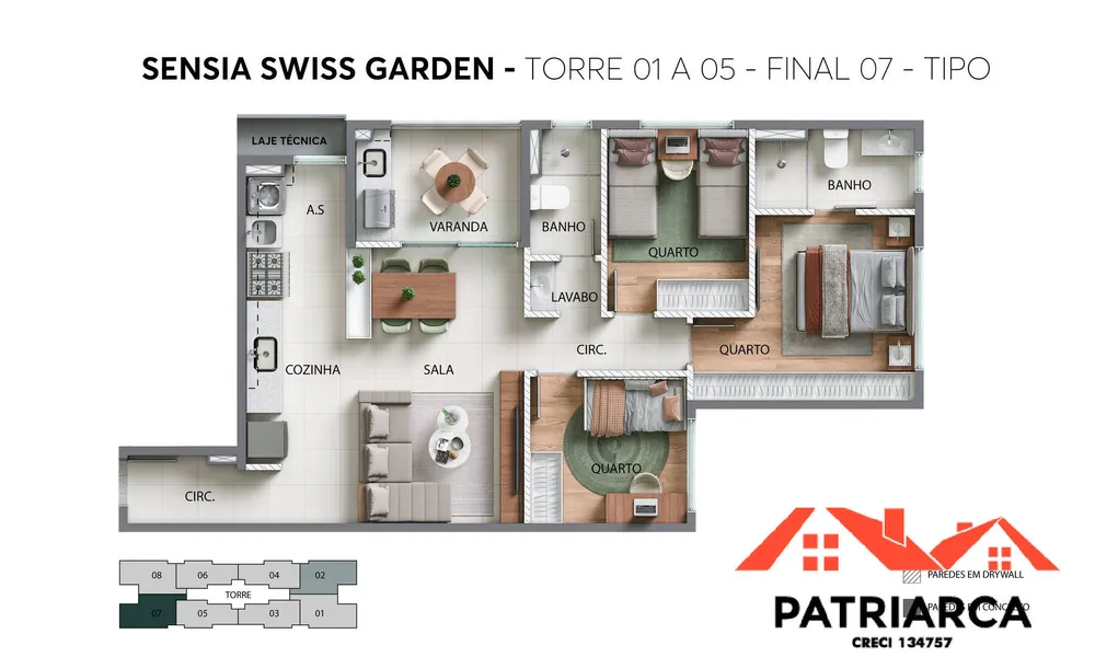 Apartamento, 2 quartos, 61 m² - Foto 5