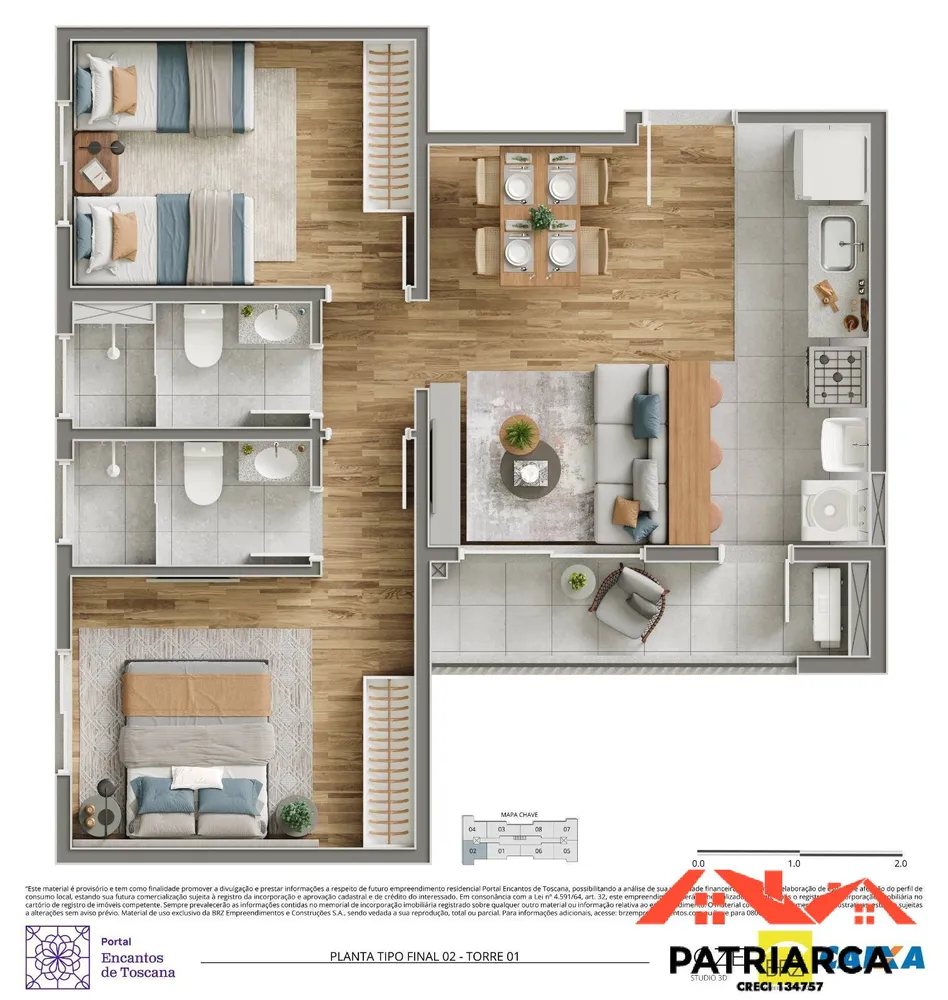 Apartamento, 2 quartos, 51 m² - Foto 11