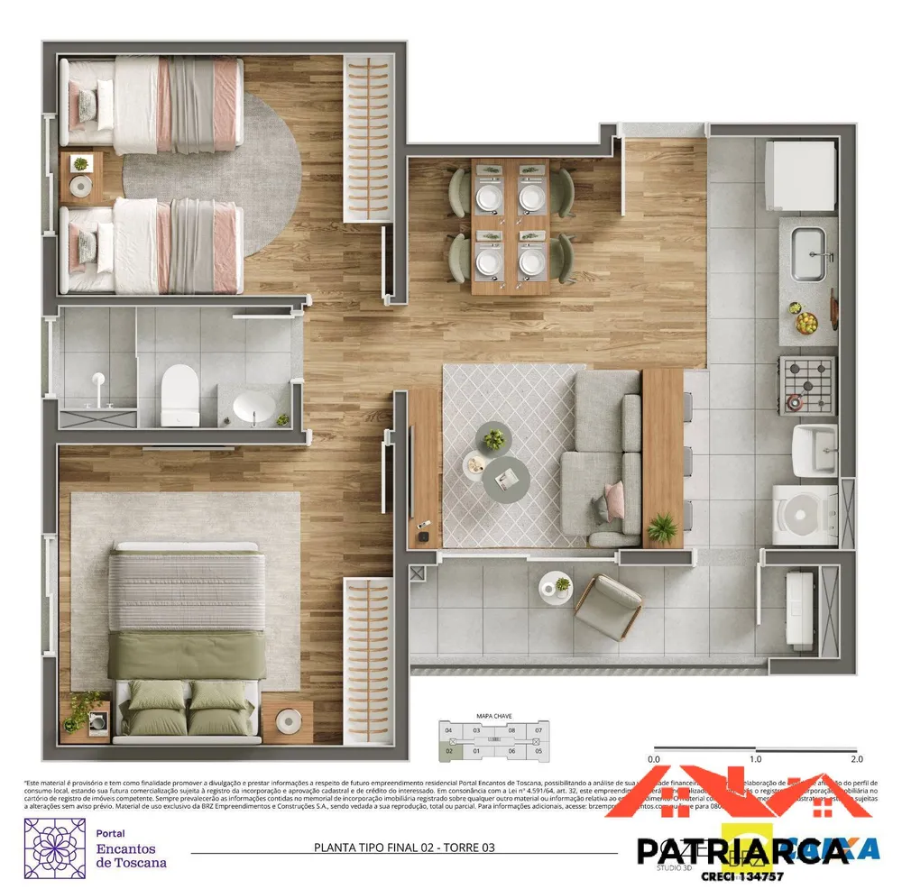 Apartamento, 2 quartos, 51 m² - Foto 10