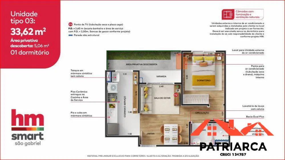 Apartamento, 2 quartos, 43 m² - Foto 13