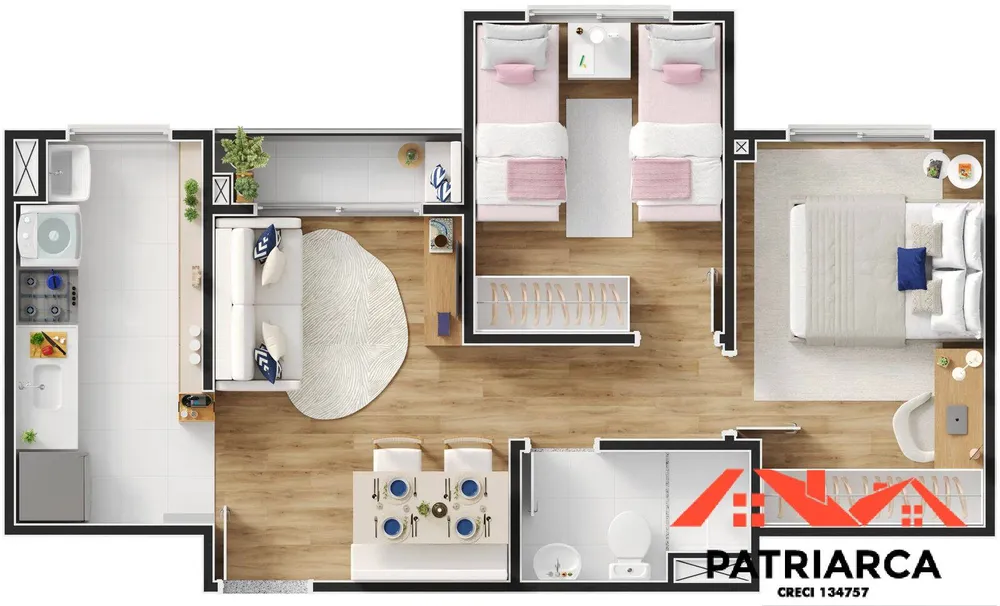 Apartamento, 2 quartos, 43 m² - Foto 12
