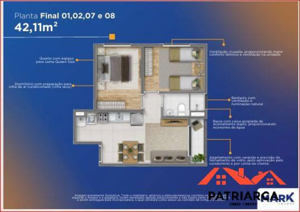 Apartamento, 2 quartos, 55 m² - Foto 14