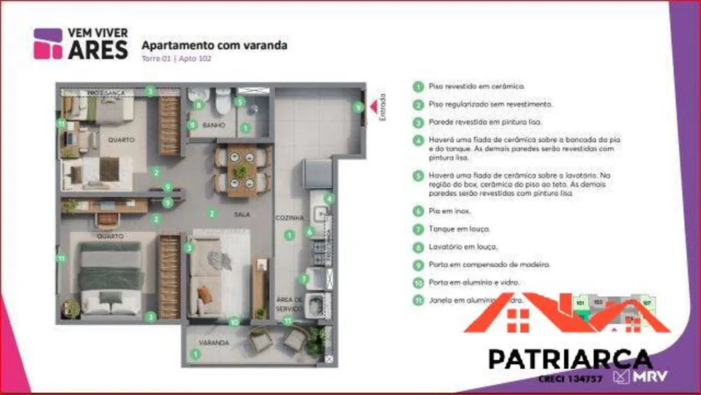 Apartamento, 2 quartos, 46 m² - Foto 4