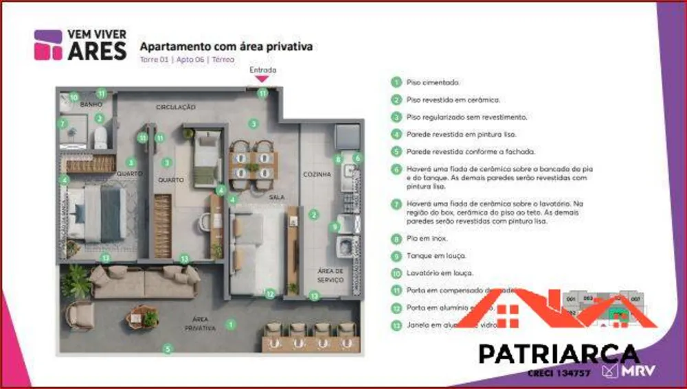 Apartamento, 2 quartos, 46 m² - Foto 12