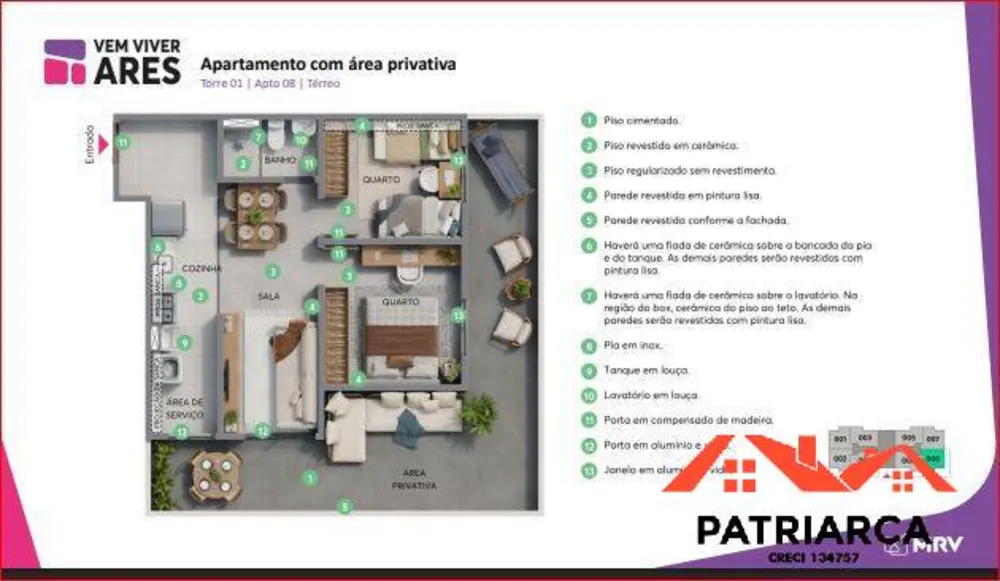 Apartamento, 2 quartos, 46 m² - Foto 13